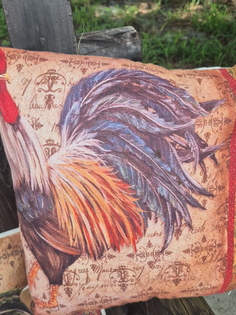 3 Rooster Crow Lecoq Throw Decorative Pillow Cases Only 16